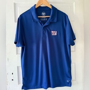 47 NY Giants Men's Royal Blue Polo Shirt with Logo